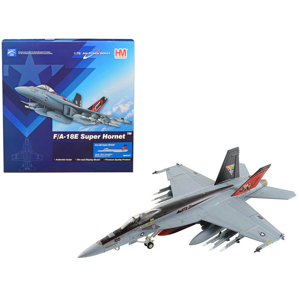 Boeing F/A-18E Super Hornet Fighter Aircraft "VFA-31 'Tomcatters' Mediterranean Sea" (2011) "Air Power Series" 1/72 Diecast Model by Hobby Master