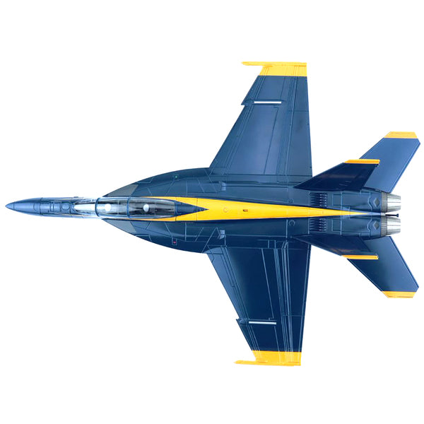 McDonnell Douglas F/A-18F Super Hornet Fighter Aircraft #7 "Blue Angels" US Navy 2021 Season "75th Anniversary" "Air Power Series" 1/72 Scale Model by Hobby Master