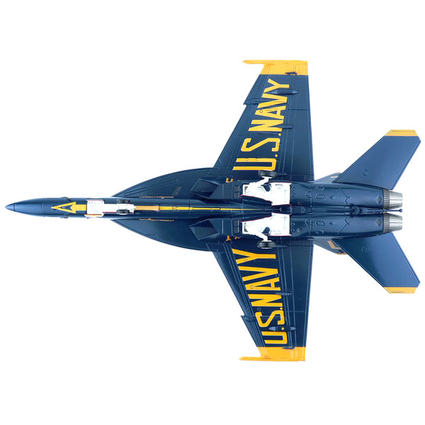 McDonnell Douglas F/A-18F Super Hornet Fighter Aircraft #7 "Blue Angels" US Navy 2021 Season "75th Anniversary" "Air Power Series" 1/72 Scale Model by Hobby Master