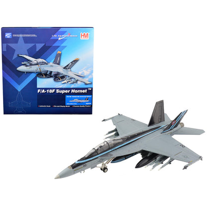 McDonnell Douglas F/A-18F Super Hornet Fighter Aircraft "TopGun 50th Anniversary Scheme" "NAWDC US Navy" "Air Power Series" 1/72 Diecast Model by Hobby Master