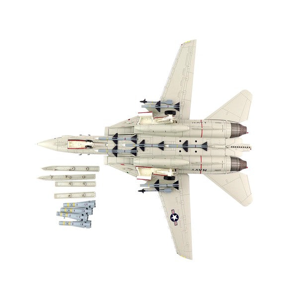 Grumman F-14A Tomcat "Queen of Spades" Fighter Aircraft "Black Aces" "VF-41 Operation Desert Storm" (June 1991) "Air Power Series" 1/72 Diecast Model by Hobby Master