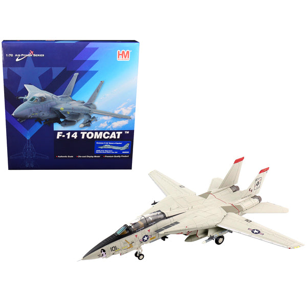 Grumman F-14A Tomcat "Queen of Spades" Fighter Aircraft "Black Aces" "VF-41 Operation Desert Storm" (June 1991) "Air Power Series" 1/72 Diecast Model by Hobby Master