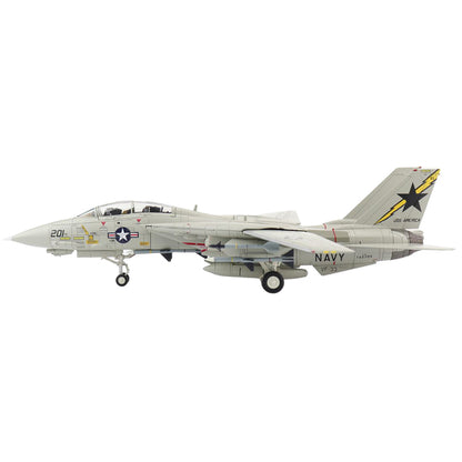 Grumman F-14A Tomcat Fighter Aircraft "Commander Snodgrass VF-33 USS America" (1990) "Air Power Series" 1/72 Diecast Model by Hobby Master