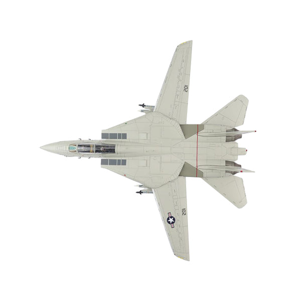 Grumman F-14A Tomcat Fighter Aircraft "Commander Snodgrass VF-33 USS America" (1990) "Air Power Series" 1/72 Diecast Model by Hobby Master