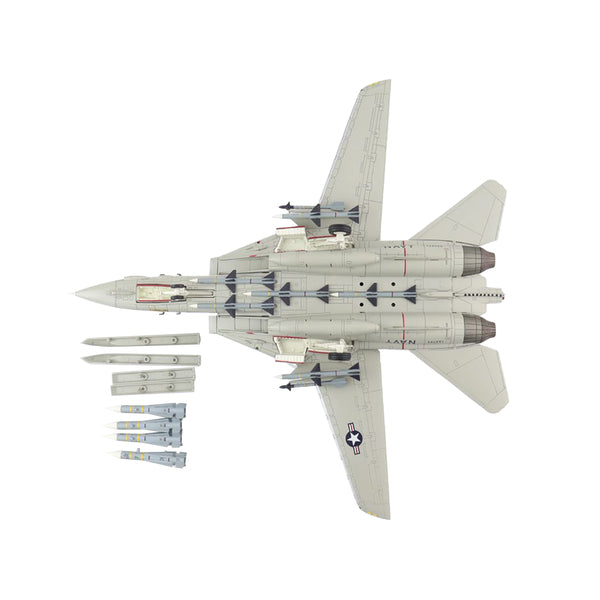 Grumman F-14A Tomcat Fighter Aircraft "Commander Snodgrass VF-33 USS America" (1990) "Air Power Series" 1/72 Diecast Model by Hobby Master