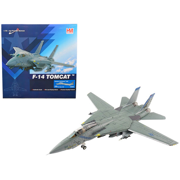 Grumman F-14B Tomcat Fighter Aircraft "OEF VF-143 'Pukin Dogs'" (2002) "Air Power Series" 1/72 Diecast Model by Hobby Master