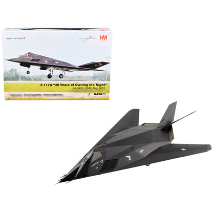 Lockheed F-117A Nighthawk Stealth Aircraft "40 Years of Owning the Night" USAF (May 2022) "Air Power Series" 1/72 Scale Model by Hobby Master