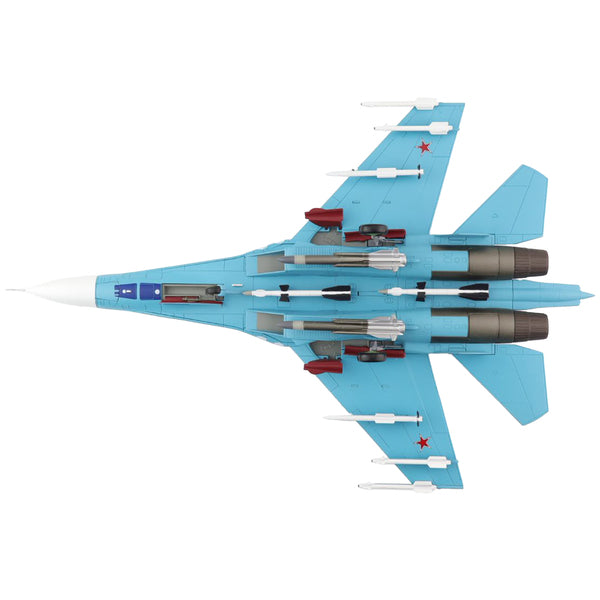 Sukhoi Su-27SM Flanker B Fighter Aircraft "Russian Air Force" (2013) "Air Power Series" 1/72 Diecast Model by Hobby Master