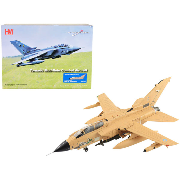 Panavia Tornado GR.1 Multi-Role Aircraft "Debbie" "31 Squadron Operation Granby Bahrain" (1991) Royal Air Force (RAF) "Air Power Series" 1/72 Diecast Model by Hobby Master