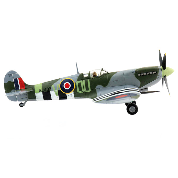 Supermarine Spitfire Mk.Ixe Fighter Aircraft "F/O Johnnie Houlton 485 (NZ) Squadron France" (1944) 1/48 Diecast Model by Hobby Master