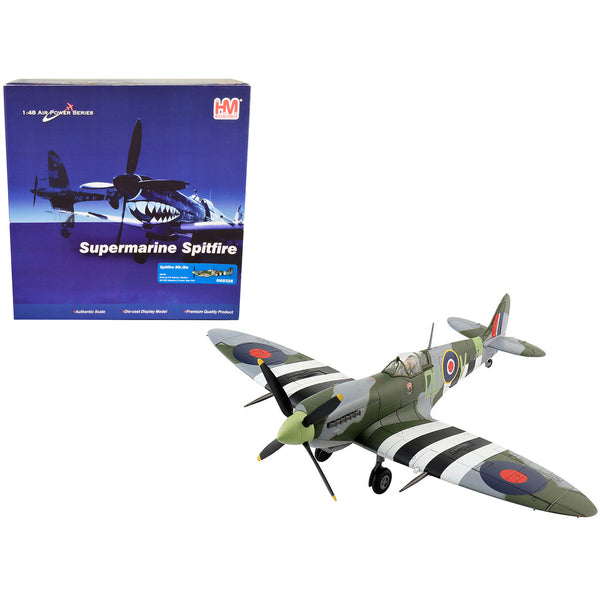 Supermarine Spitfire Mk.Ixe Fighter Aircraft "F/O Johnnie Houlton 485 (NZ) Squadron France" (1944) 1/48 Diecast Model by Hobby Master