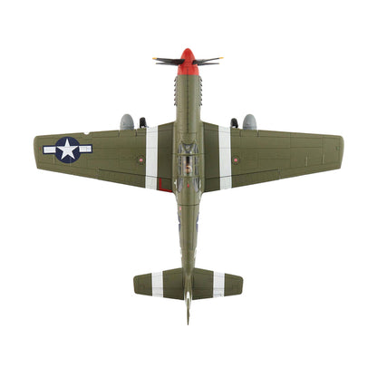 North American P-51B Mustang Fighter Aircraft "Steve Pisanos 4th FG 334th FS" (1944) "Air Power Series" 1/48 Diecast Model by Hobby Master