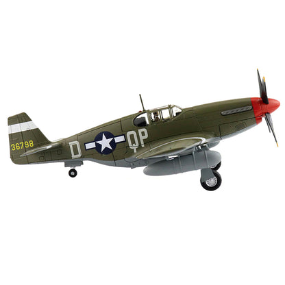 North American P-51B Mustang Fighter Aircraft "Steve Pisanos 4th FG 334th FS" (1944) "Air Power Series" 1/48 Diecast Model by Hobby Master