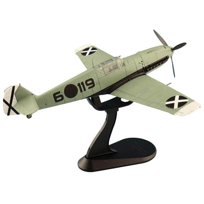 Messerschmitt BF 109E-3 Fighter Aircraft "Hauptmann Siebelt Reents Spanish Civil War" (1939) "Air Power Series" 1/48 Diecast Model by Hobby Master