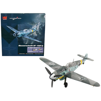 Messerschmitt BF 109G-6 Fighter Aircraft "Mato Dukovac 15. (kroat)/JG.52 Croatia Air Force Crimea" (April 1944) "Air Power Series" 1/48 Diecast Model by Hobby Master