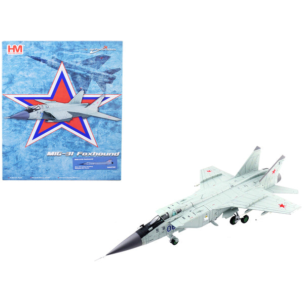 Mikoyan MiG-31B Foxhound Aircraft "Blue 08 Russian Air Force" "Air Power Series" 1/72 Diecast Model by Hobby Master