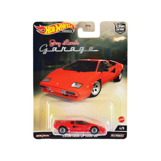 Lamborghini Countach LP 5000 QV Red "Jay Lenos Garage" Diecast Model Car by Hot Wheels