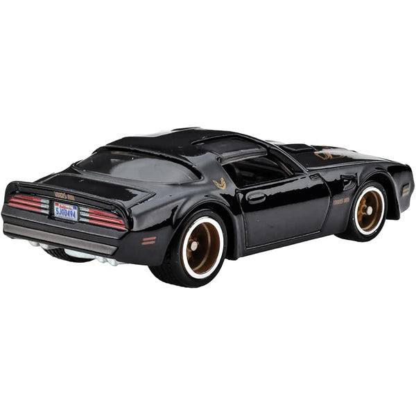 1977 Pontiac Firebird T/A Trans Am Black with Golden Bird on Hood "Fast & Furious" Series Diecast Model Car by Hot Wheels