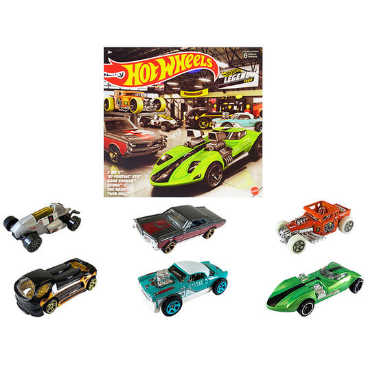 "Hot Wheels Legends" 6 piece Set Diecast Model Cars by Hot Wheels