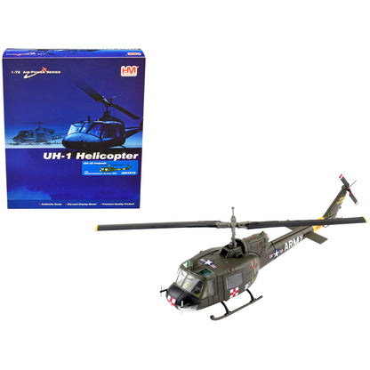 Bell UH-1B Iroquois Helicopter "57th Medical Detachment US Army" (1960s) "Air Power Series" 1/72 Scale Model by Hobby Master