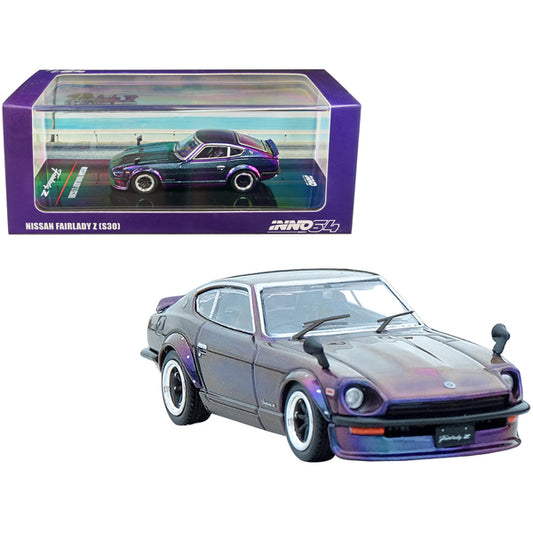 Nissan Fairlady Z (S30) RHD (Right Hand Drive) Midnight Purple II Metallic "Hong Kong Ani-Com and Games 2022" Event Edition 1/64 Diecast Model Car by Inno Models