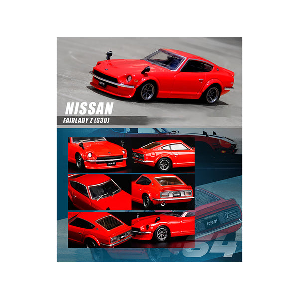 Nissan Fairlady Z (S30) RHD (Right Hand Drive) Red 1/64 Diecast Model Car by Inno Models