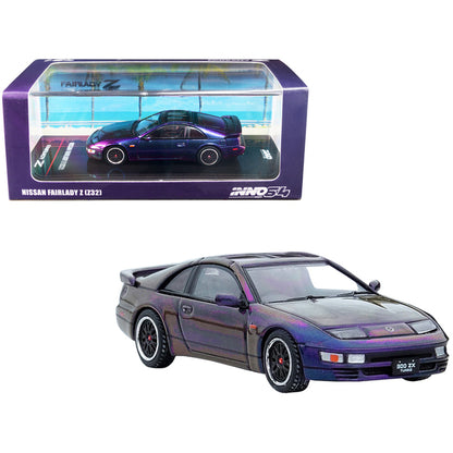 Nissan Fairlady Z (Z32) RHD (Right Hand Drive) Midnight Purple II Metallic "Hong Kong Ani-Com and Games 2022" Event Edition 1/64 Diecast Model Car by Inno Models