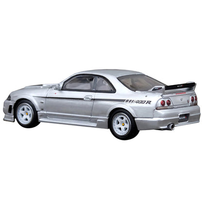 Nissan Skyline GT-R (R33) Nismo 400R RHD (Right Hand Drive) Sonic Silver Metallic with Black Stripes 1/64 Diecast Model Car by Inno Models