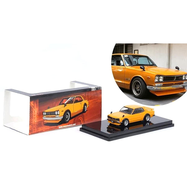 Nissan Skyline 2000 GT-R (KPGC10) RHD (Right Hand Drive) Orange "Malaysia Diecast Expo Event Edition" (2023) 1/64 Diecast Model Car by Inno Models