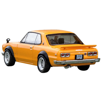 Nissan Skyline 2000 GT-R (KPGC10) RHD (Right Hand Drive) Orange "Malaysia Diecast Expo Event Edition" (2023) 1/64 Diecast Model Car by Inno Models