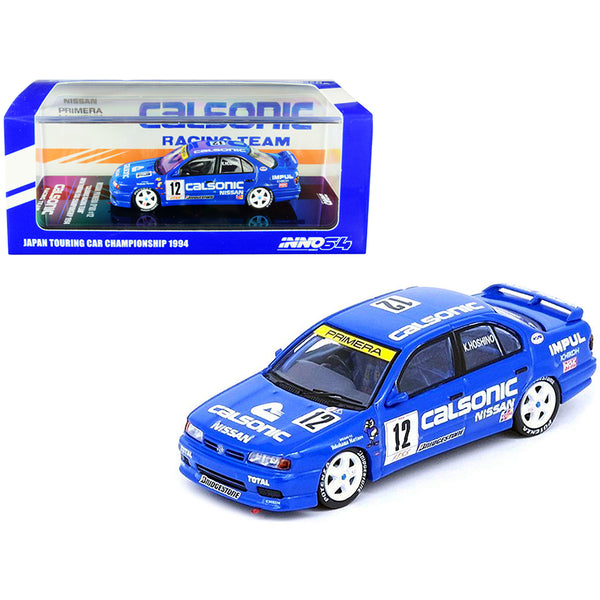 Nissan Primera (P10) RHD (Right Hand Drive) #12 Kazuyoshi Hoshino "Calsonic Racing Team" Japan Touring Car Championship JTCC (1994) 1/64 Diecast Model Car by Inno Models