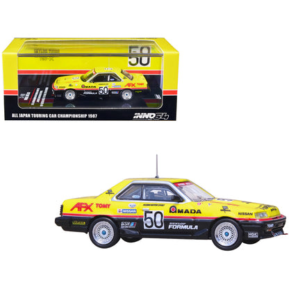 Nissan Skyline 2000 RS-X Turbo (DR30) RHD (Right Hand Drive) #50 Masahiro Hasemi - Aguri Suzuki "Hasemi Motorsport Dunlop" "All Japan Touring Car Championship" (1987) 1/64 Diecast Model Car by Inno Models