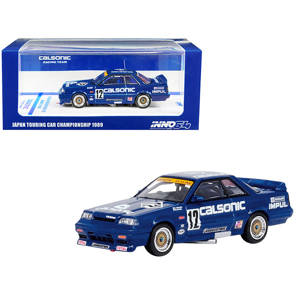 Nissan Skyline GTS-R (R31) RHD (Right Hand Drive) #12 "Calsonic" JTC Japanese Touring Car Championship (1989) 1/64 Diecast Model Car by Inno Models