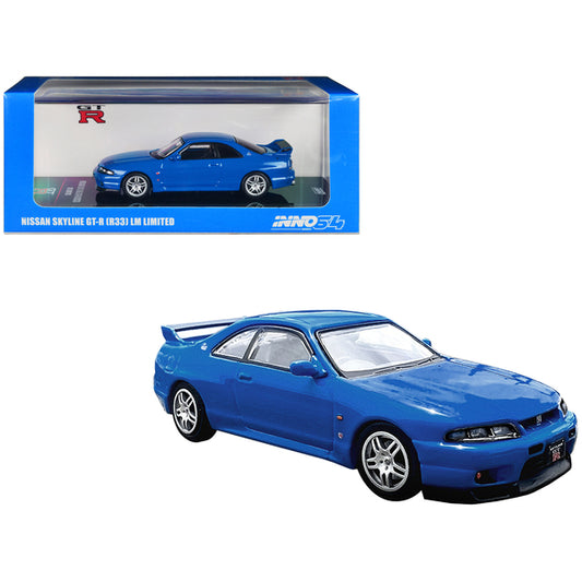 Nissan Skyline GT-R (R33) RHD (Right Hand Drive) Blue "LM Limited" 1/64 Diecast Model Car by Inno Models