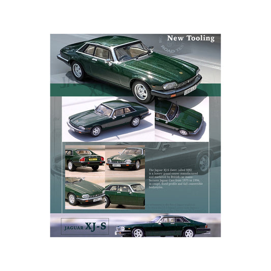 Jaguar XJ-S RHD (Right Hand Drive) British Racing Green 1/64 Diecast Model Car by Inno Models