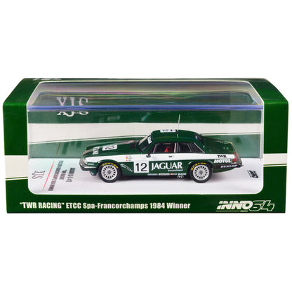 Jaguar XJ-S RHD (Right Hand Drive) #12 "TWR Racing" Winner ETCC (European Touring Car Championship) Spa-Francorchamps (1984) 1/64 Diecast Model Car by Inno Models