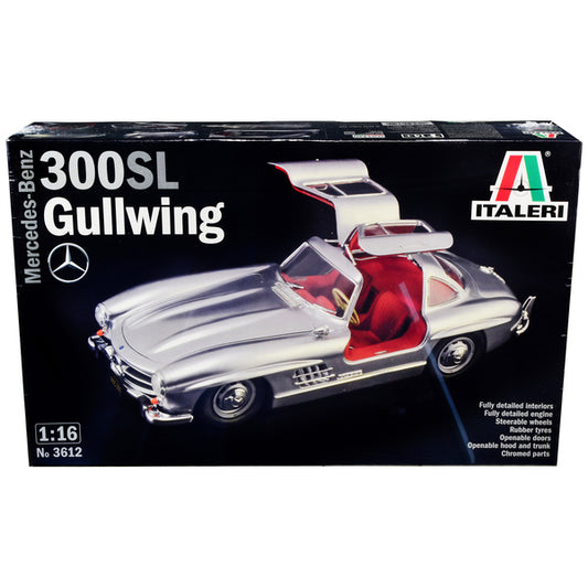 Skill 4 Model Kit Mercedes-Benz 300 SL Gullwing 1/16 Scale Model by Italeri