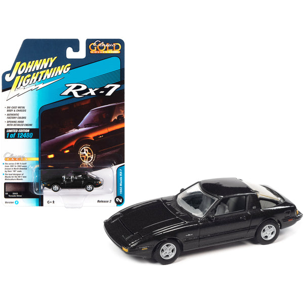 1982 Mazda RX-7 Tornado Silver Metallic "Classic Gold Collection" Series Limited Edition to 12480 pieces Worldwide 1/64 Diecast Model Car by Johnny Lightning