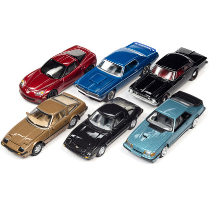 "Classic Gold Collection" 2022 Set A of 6 Cars Release 2 1/64 Diecast Model Cars by Johnny Lightning