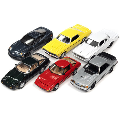 "Classic Gold Collection" 2022 Set B of 6 Cars Release 2 1/64 Diecast Model Cars by Johnny Lightning