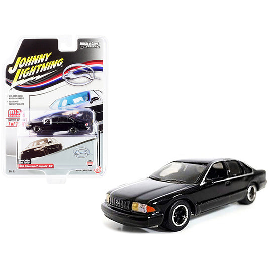 1996 Chevrolet Impala SS Black Limited Edition to 3600 pieces Worldwide "Muscle Cars U.S.A." Series 1/64 Diecast Model Car by Johnny Lightning