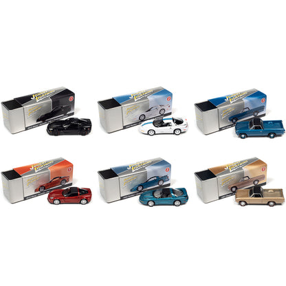 Johnny Lightning Collector's Tin 2022 Set of 6 Cars Release 1 Limited Edition of 7148 pieces Worldwide 1/64 Diecast Model Cars by Johnny Lightning