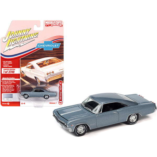 1965 Chevrolet Impala SS Glacier Gray Metallic Limited Edition to 3748 pieces Worldwide "Muscle Cars USA" Series 1/64 Diecast Model Car by Johnny Lightning