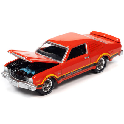 1976 Plymouth Volare Road Runner Spitfire Orange with Stripes "OK Used Cars" Series Limited Edition to 18056 pieces Worldwide 1/64 Diecast Model Car by Johnny Lightning