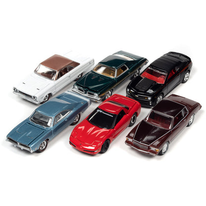 "Muscle Cars USA" 2022 Set A of 6 pieces Release 2 1/64 Diecast Model Cars by Johnny Lightning