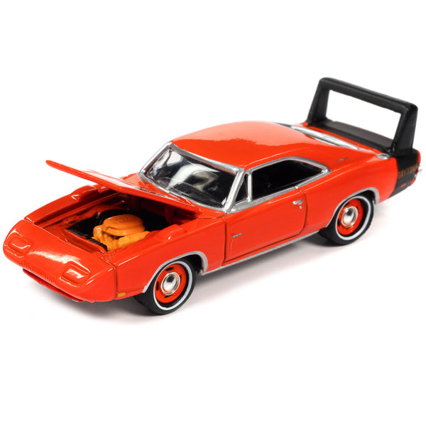 1969 Dodge Charger Daytona HEMI Orange with Black Tail Stripe "MCACN (Muscle Car and Corvette Nationals)" Limited Edition to 4332 pieces Worldwide "Muscle Cars USA" Series 1/64 Diecast Model Car by Johnny Lightning