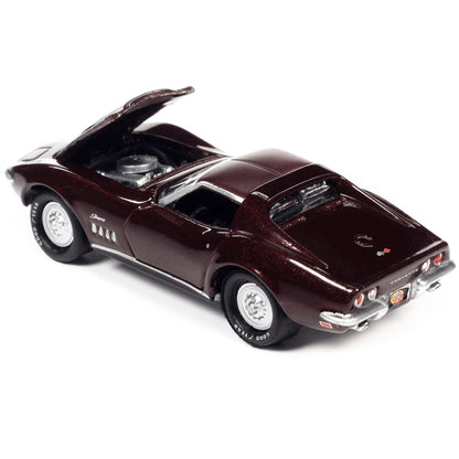 1969 Chevrolet Corvette 427 Garnet Red Metallic "MCACN (Muscle Car and Corvette Nationals)" Limited Edition to 4260 pieces Worldwide "Muscle Cars USA" Series 1/64 Diecast Model Car by Johnny Lightning