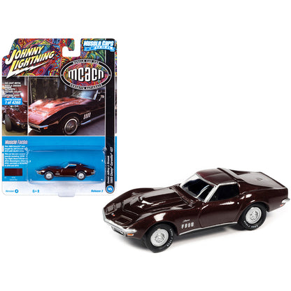 1969 Chevrolet Corvette 427 Garnet Red Metallic "MCACN (Muscle Car and Corvette Nationals)" Limited Edition to 4260 pieces Worldwide "Muscle Cars USA" Series 1/64 Diecast Model Car by Johnny Lightning