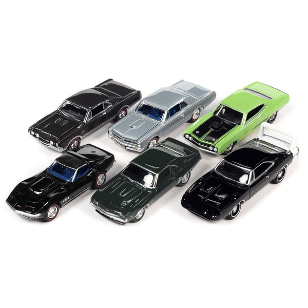 "Muscle Cars USA" 2022 Set B of 6 pieces Release 3 1/64 Diecast Model Cars by Johnny Lightning