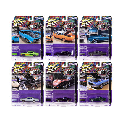 "Muscle Cars USA" 2022 Set B of 6 pieces Release 3 1/64 Diecast Model Cars by Johnny Lightning